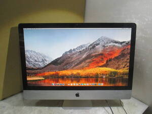 [G2-2/A61016-1]★Apple A1312 iMac (27-inch, Mid 2011)/CPU:i5 2.7GHz/HDD1.0TB/メモリ4GB/DVDドライブ/無線/High Sierra 10.13.6★