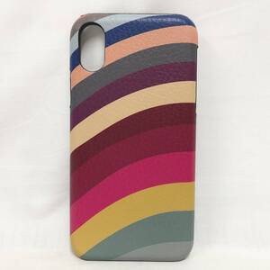 ○★新品未使用　Paul Smith (ポールスミス)　iPhoneケース　スワール　マルチカラー★○