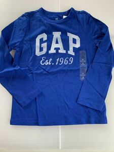 ■ＧＡＰ■新品■120■ギャップ■人気ロンT■ＵＳＡ■青■ブルー■GAPロゴ■1-1