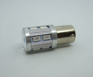 ＜LEDS04R-003＞ 高輝度 13 SMD-LED使用 プロジェクター LEDテールランプ レッド（赤） S25 シングル球　（BA15ｓ）