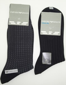 EMPORIO　ARMANI　　エンポリオ　アルマーニ　　ビジネス ソックス　　靴下　２足セット　Mサイズ　　　③