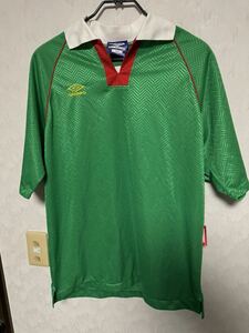 アンブロ UMBRO 90年代 ゲームシャツ グリーン中東 XO サイズ ユニフォーム サッカー
