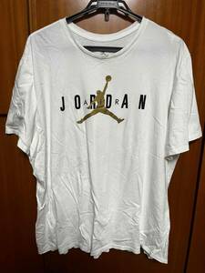 NIKE JORDAN Tシャツ 3XL ナイキ ジョーダン 白 金 ゴールド supreme