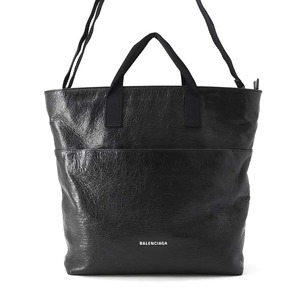 バレンシアガ ショルダーバッグ エクスプローラー レザー 638804 BALENCIAGA 2wayハンドバッグ 黒 【安心保証】