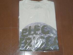 藤原ヒロシfragment designフラグメントデザイン ELECTRIC COTTAGEエレクトリックコテージ サンダーマーク地球イラストロゴプリントTシャツ