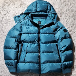 超稀少色!!! 唯一無二!!!【HUGO BOSS/ヒューゴボス】PUFFER ヌプシ おしゃれ ダウンジャケット コート 48 Lサイズ ターコイズブルー