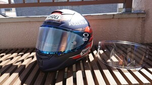 中古 美品 SHOEI X-fourteen マルケス　アメリカ サイズL(59cm～60cm) 新品社外品ミラースモークシールド付き 絶版 希少品 小傷あり