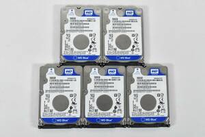 5個セット/WD Blue HDD 500GB /2.5インチ/SATA 600/5400 RPM/厚み7mm /動作確認済み, 健康状態正常，フォーマット済み/中古品/KW2