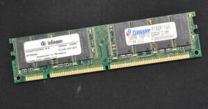 128M PC100 SDRAM CL2 168pin non-ECC Unbuffered DIMM 2Rx8(両面実装) 汎用デスクトップ向けメモリー Infineon (管:SA5991