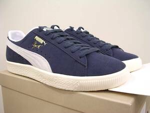 新品 PUMA CLYDE OG 紺白 US9 27cm 人気カラー 定価14300円 プーマ クライド OG #391962-01 ネイビー スエード SUEDE