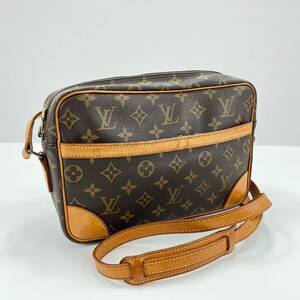 1円 ルイヴィトン Louis Vuitton トロカデロ ショルダーバッグ PVC レザー ブラウン モノグラム YH543