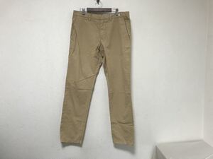 本物トミーヒルフィガーTOMMY HILFIGERコットンワークチノパンツサーフアメカジミリタリースーツビジネスメンズLベージュ34