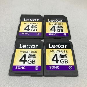 Lexar SDHCカード 4GB 4枚セット(動作品)(良品)