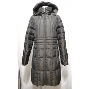 モンクレールMONCLER ロングダウンコート茶#0,,