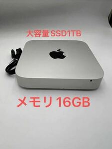 中古 デスクトップ APPLE Mac mini A1347 (Late 2012) Mac OS Catalina 2.3GHzクアッドコアIntel Core i7 16GB SSD1TB 