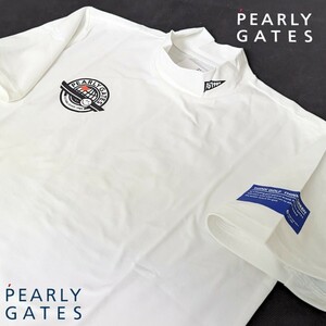 ★新品正規品 PEARLYGATES/パーリーゲイツ ソルディーフェンダー 半袖ハイネックカットソー size4(M) 日本製