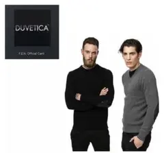 DUVETICA デュベティカ カシミヤ セーター ブラック エルボーパッチ