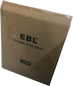 現状品 EBL ソーラーパネル ESP-100 100W 20V 折りたたみ式ソーラーチャージャー 単結晶 ETFE 太陽光パネル 直列並列可 MC4出力 防水