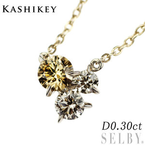 カシケイ K18BG ダイヤモンド ペンダントネックレス 0.30ct ムク 最終 出品6週目 SELBY