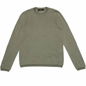 新品正規70％OFF COMME CA MEN コムサメン ニット M グレー コットンニット ハイゲージ タイト セーター o0703m