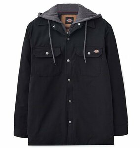 即決！Dickies ディッキーズ TJ213 ハイドロシールド ダック フード　シャツジャケット 防水 ブラック　L