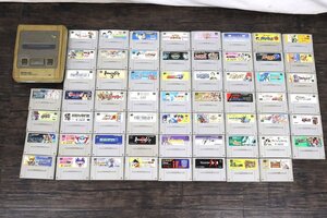 【行董】Nintendo 任天堂 スーパーファミコン SUPER FAMICOM SHVC-001 本体 カセット複数付属 当時物 ゲーム機 家庭用 レトロ AK025BOI86