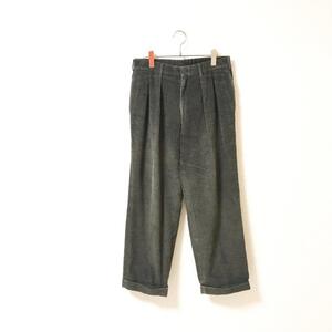 ★BrooksBrothers ブルックスブラザーズ★メンズ 2タック コットン コーデュロイ パンツ ボトムス グレー系 size 31 管:A:11