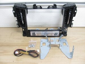 [109341-B]アルパイン EX10V用 10インチパネル 30アルファード/ヴェルファイア 取付金具/ナビ接続用コード付 検査済