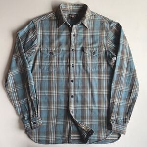 【名作/ジョニーデップ着】 RRL “Plaid Work Shirt” M フランネル チェック ワーク ネルシャツ シャツ Ralph Lauren