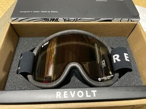 未使用 23-24 REVOLT SUPER LIGHT FRAME Brown Mirror/Clear PHO リボルト スーパーライトフレーム 調光 国内正規品 スノーボード ゴーグル