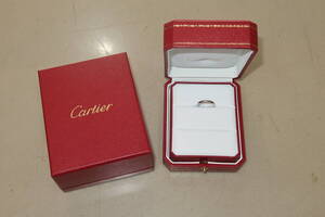 カルティエ Cartier 1Pダイヤ Pt950 リング ♯49