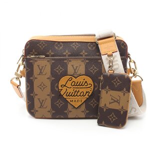 ルイ・ヴィトン トリオ メッセンジャー ブランドオフ LOUIS VUITTON ショルダーバッグ モノグラム・ストライプ 中古 レディース