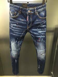 新品 Dsquared2 サイズ52 ディースクエアード ジーパン Gパン パンツ ボトムス デニム ジーンズ　2024061002