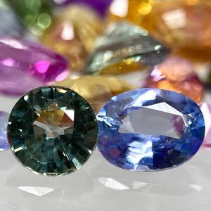 1円〜!!小粒!!◯天然カラーサファイアおまとめ51.5ct◯n 約10.3g ルース 裸石 宝石 sapphire サファイア マルチカラー multicolored w4 24