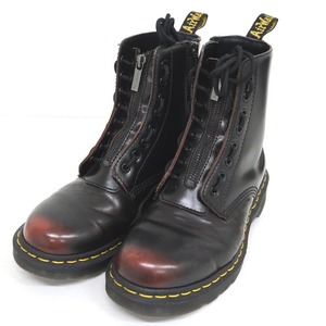 IT321671 ドクターマーチン ブーツ 1460 パスカル PASCAL FRNT ZIP ブラウン系 UK#6 メンズ Dr.Martens 中古