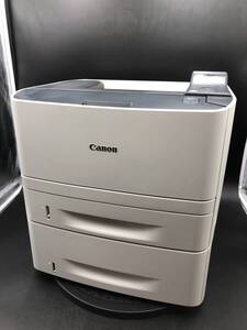 【ジャンク】Canon A4 モノクロレーザープリンタ Satera LBP6600 153077枚 ペーパーフィーダー付き PF-44