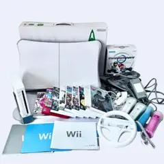 Wii本体 Wiifit ゲームソフト9本セット