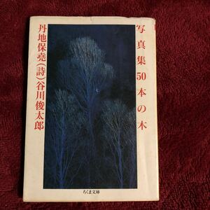 写真集　５０本の木　　丹地保堯　　詩・谷川俊太郎　　１９９２年２刷　　ちくま文庫　　送料１８５円