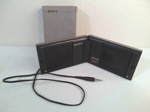 美品★SONY ソニー　SS-WM20　折りたたみ式　小型スピーカー カバー付き★ 動作品