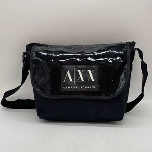 ★BN2696●ARMANI EXCHANGE アルマーニ　エクスチェンジ ショルダーバッグ メッセンジャーバッグ ブラック