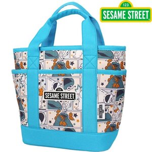 １円★SESAME STREET セサミストリート OBG0002 ラウンドバッグ クッキーモンスター　ポーチ/ミニトート★