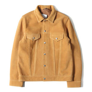 新品 UNIFORM EXPERIMENT ユニフォームエクスペリメント 22AW カーフ スウェードレザー 3rdタイプ ジャケット SUEDE LEATHER JACKET 1