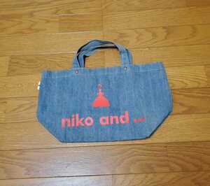 最終値下げ niko and… 鞄 バッグ トートバッグ デニム生地 ブルー系