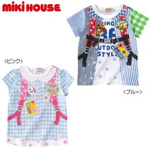 即決です!【ミキハウス】新品未使用mikihouse 100cm 95cm～105cm うさこ☆リュックプリント半袖Ｔシャツ 女の子 子供 キッズ カラー:ピンク