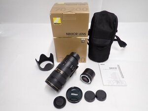 Nikon AF-S NIKKOR 70-200mm F2.8G ED VR II ニコン 大口径望遠ズームレンズ AF-I TELECONVERTER TC-20E付 ★ 70D6C-11