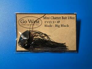 EVO.3-10 GoWest ミニチャターベイト 1/8oz (Big Black Blade)