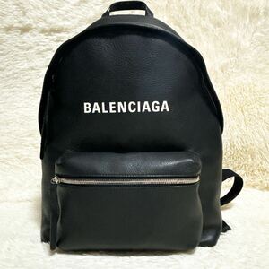 1円~ 【極美品】 BALENCIAGA バレンシアガ エブリデイ リュック リュックサック バックパック レザー ブラック 大容量 メンズ レディース