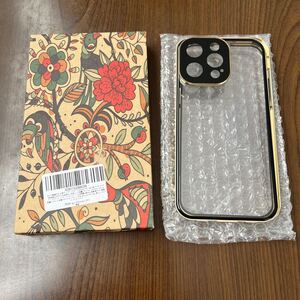 601p2401☆ 【ロック機能付き・自動ポップアップボタン】 iPhone15 Pro Max 用 ケース クリア 【両面強化ガラス】 9H硬度