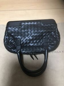 Bottega Veneta イントレチャート ボッテガヴェネタ ミニハンドバッグ ユニセックス 黒系 激レア希少品 正規