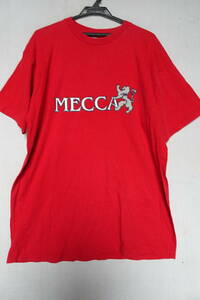 mecca/メッカ/半袖Tシャツ/フロントロゴプリント/背番号10/スポーティー/カジュアル/赤/レッド/XLサイズ(6/9R5)